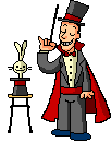 Magician and rabbit